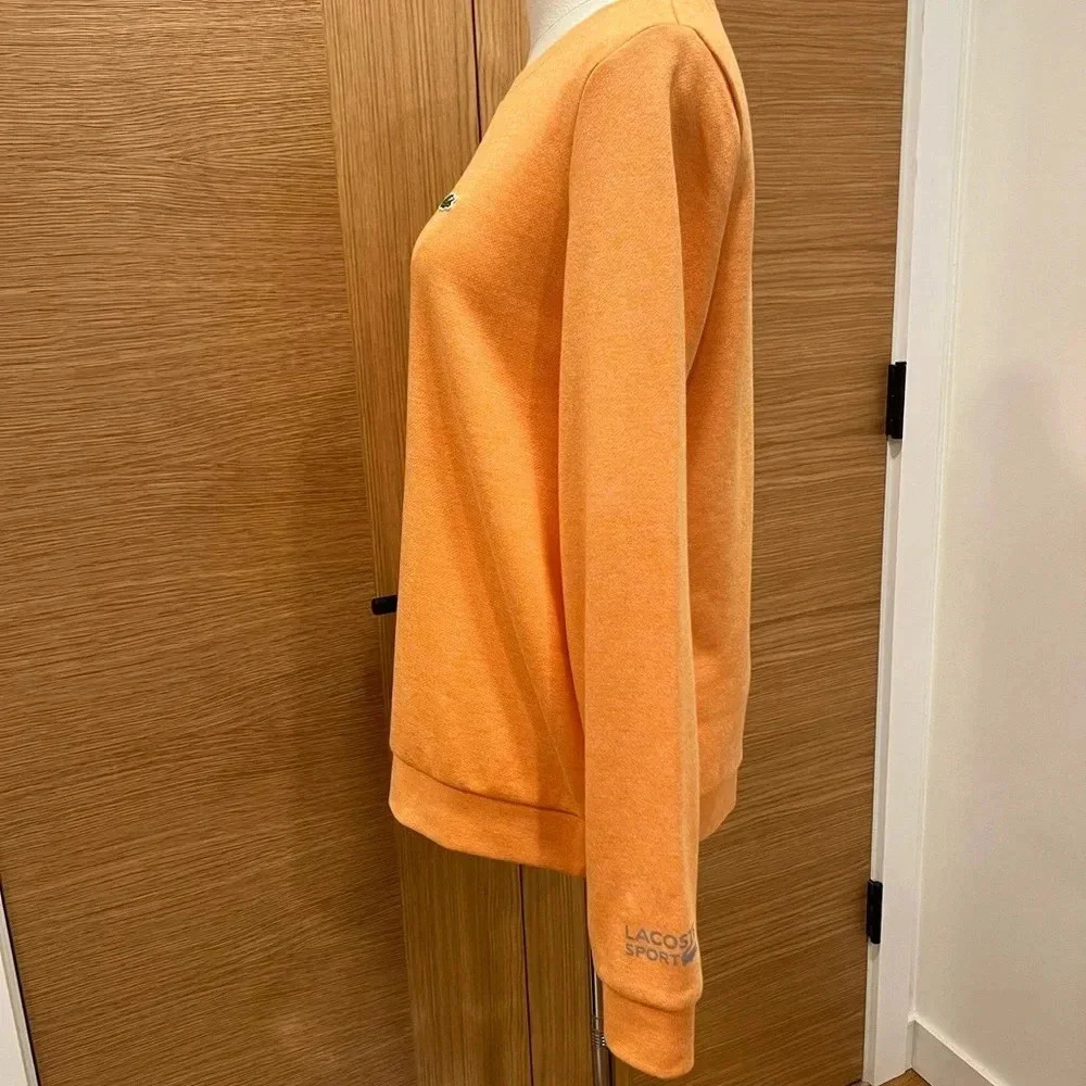 Lacoste Sport - Crewneck Sweatshirt Orange Size Italian 38/US 4 XS/Small Women’s - Picture 3 of 7